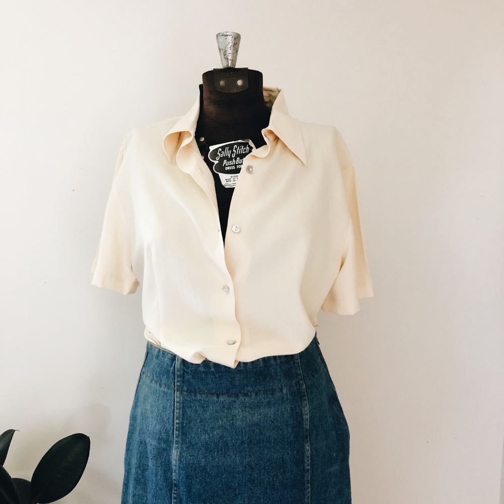 Silk Button Down